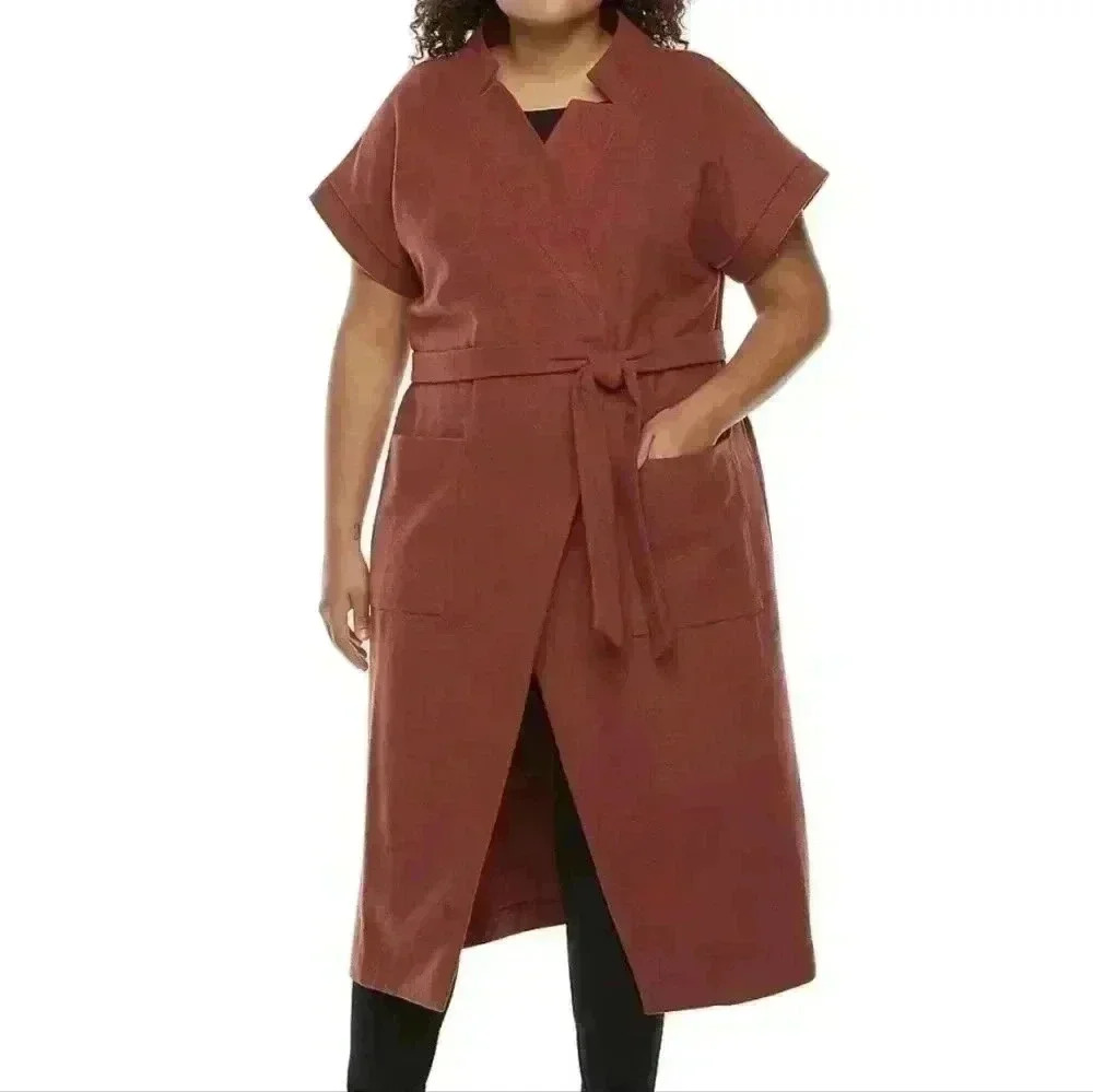 Worthington Soft  Spiced Apple Sweater Cardigan